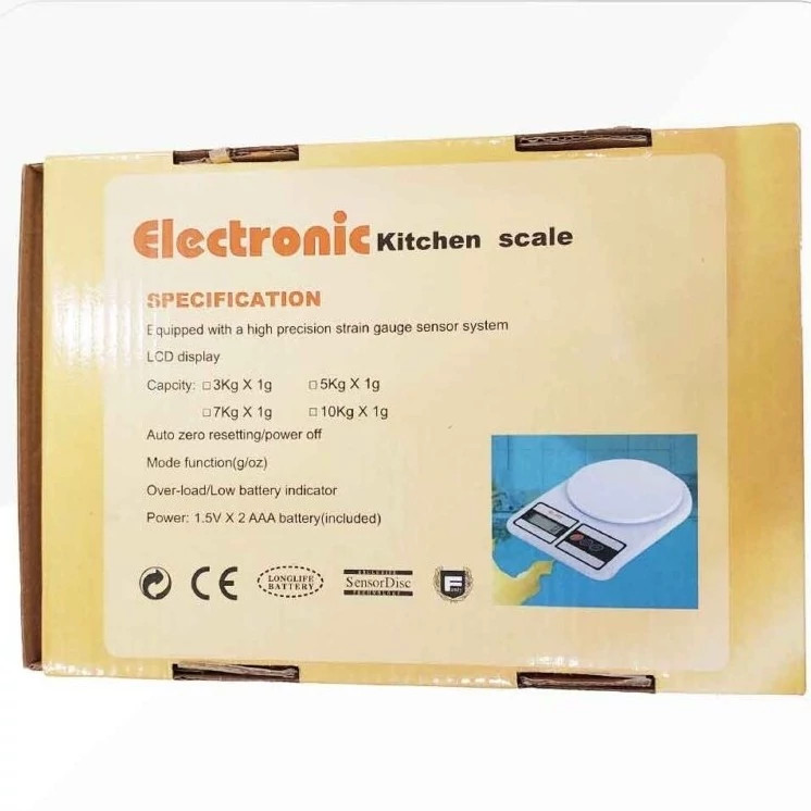 ترازو دیجیتال آشپزخانه مدل SF-400 ظرفیت 10 کیلوگرم (اصل)