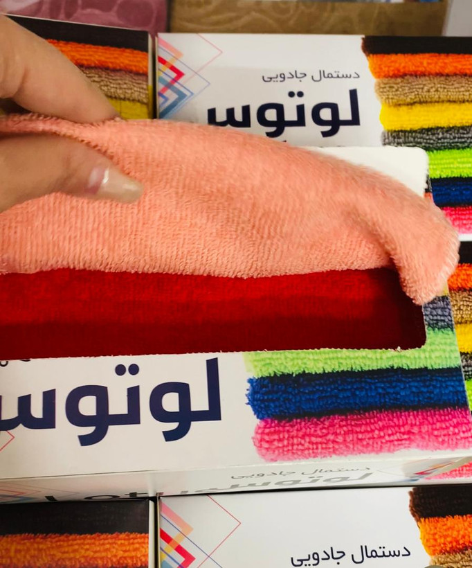 دستمال میکروفایبر جعبه ای لوتوس ۱۰ تایی