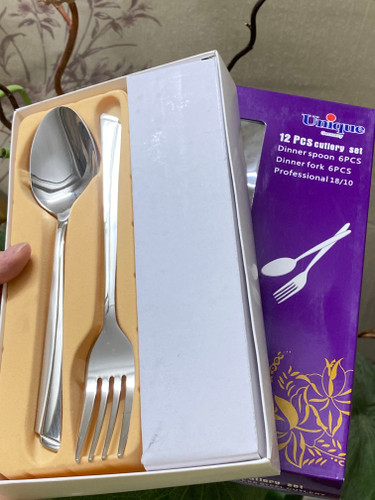 سرویس قاشق و چنگال 12 پارچه مدل یونیک